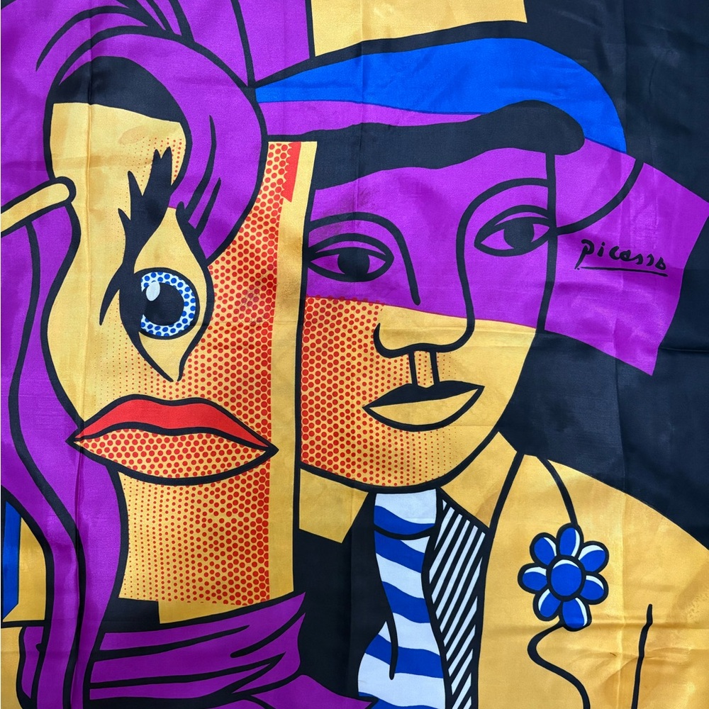 - Vintage Large Square Picasso scarf